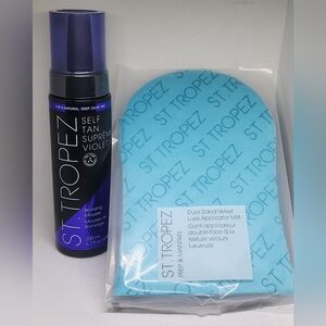 St. Tropez Self Tan Bronzing Mousse Violet for Olive Skin and Mitt